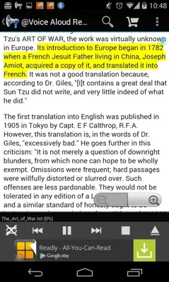 Voice Aloud Reader android App screenshot 5